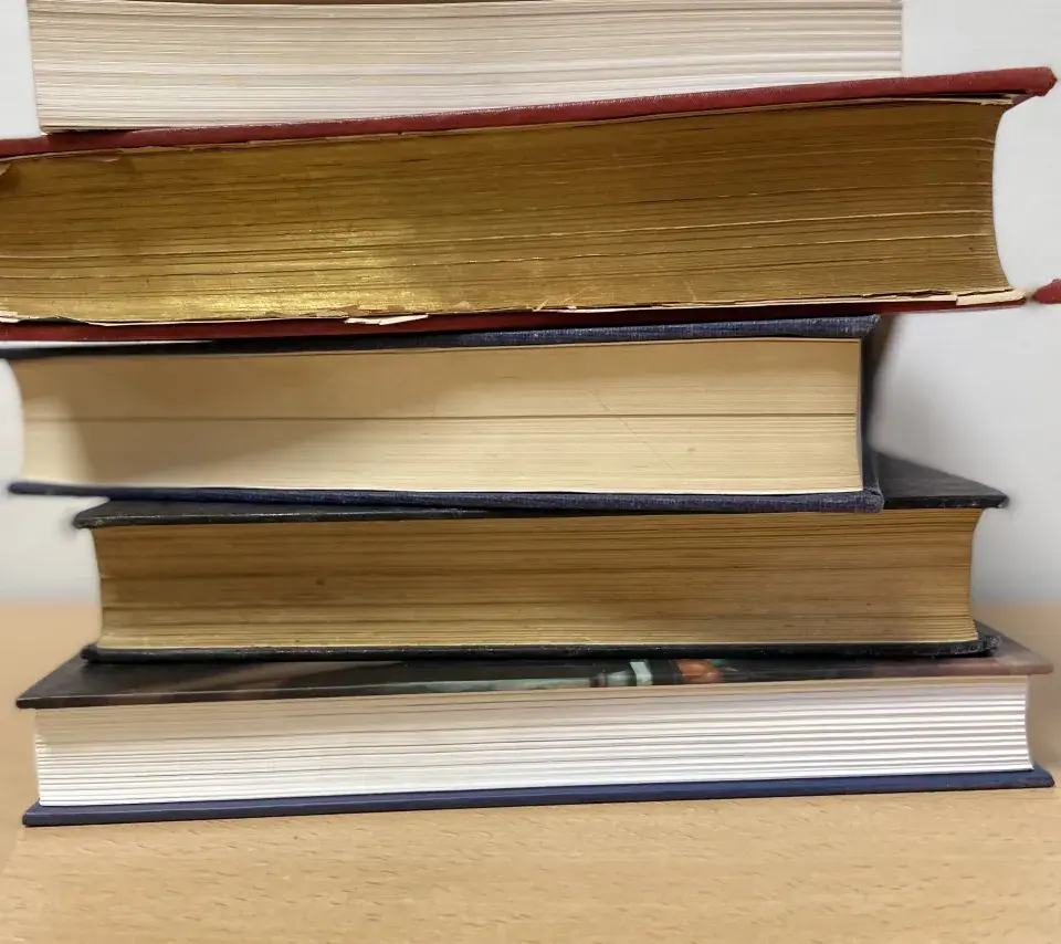 Photo de pile de livres